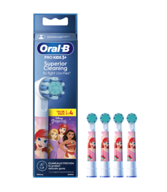 Oral-B Oral-B PRO Kids 3+ Princess opzetborstels - 4 stuks
