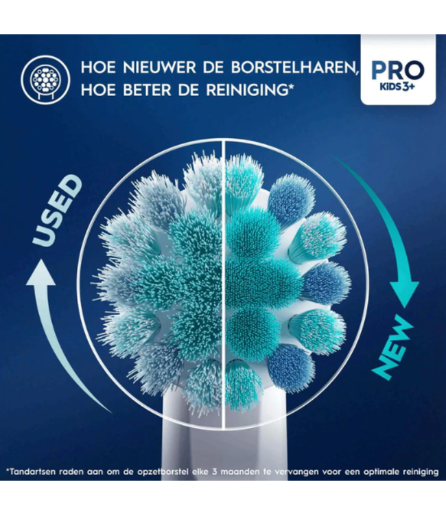 Oral-B PRO Kids 3+ Frozen opzetborstels - 4 stuks