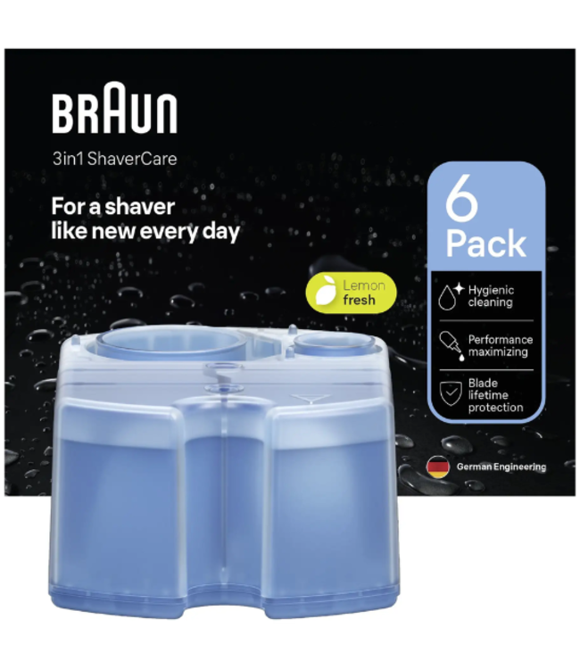 Braun 3-in-1 ShaverCare Cartridges - 6 stuks