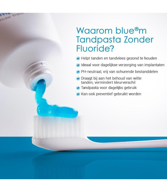 BlueM Tandpasta 75 ml - Zonder Fluoride