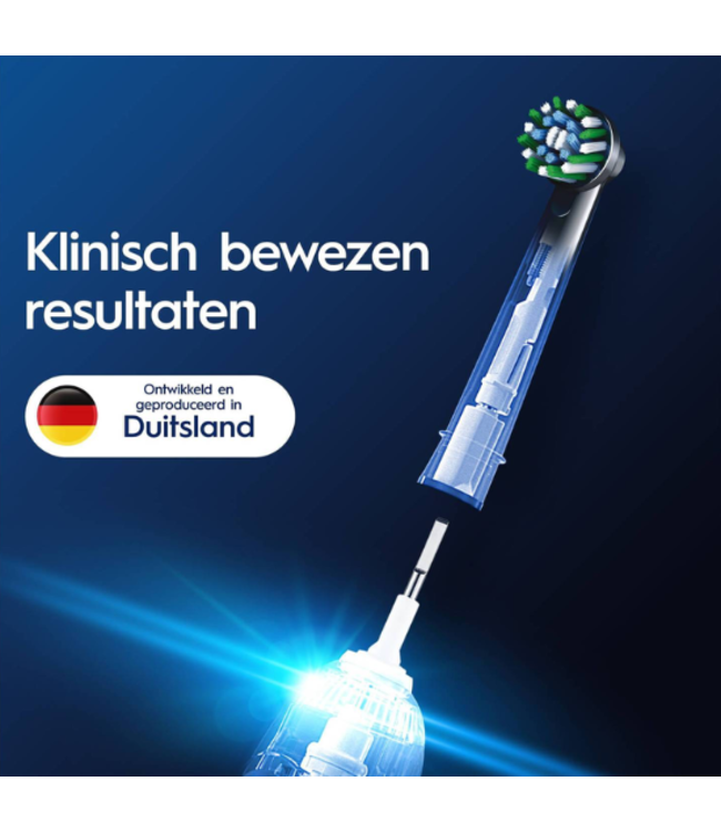 Oral-B PRO Cross Action Black opzetborstels - 4 stuks