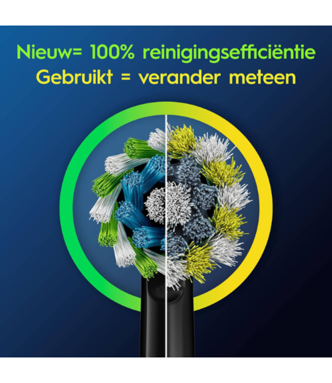 Oral-B PRO Cross Action Black opzetborstels - 4 stuks