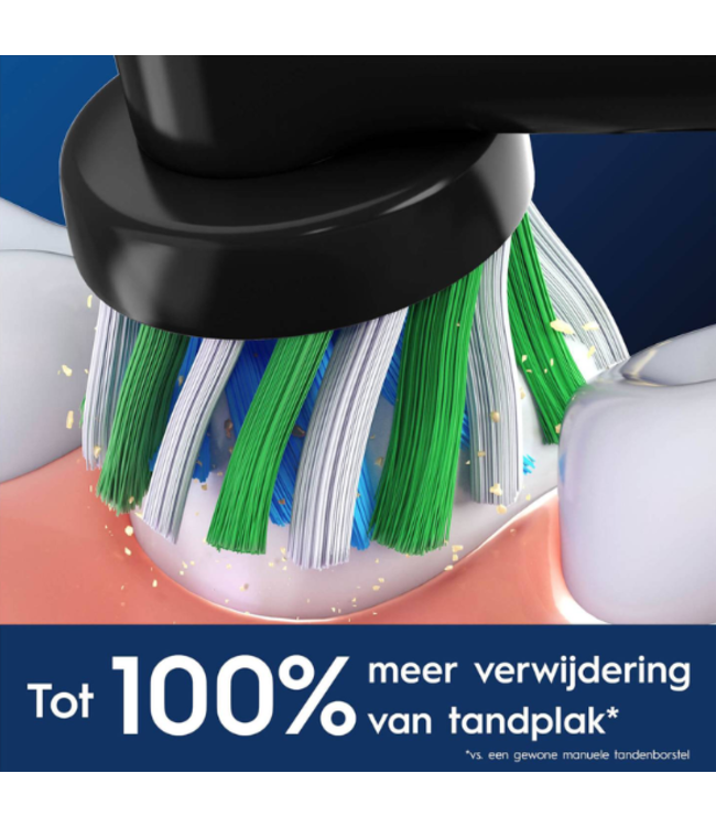 Oral-B PRO Cross Action Black opzetborstels - 4 stuks