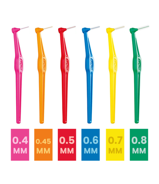 TePe Interdentale Ragers Angle 0.7 mm geel - 25 stuks