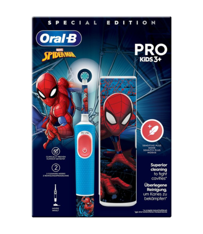 Oral-B PRO Kids 3+ Spider-Man + Reisetui