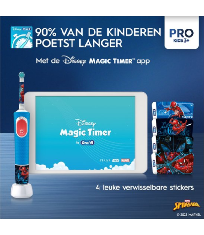 Oral-B PRO Kids 3+ Spider-Man + Reisetui