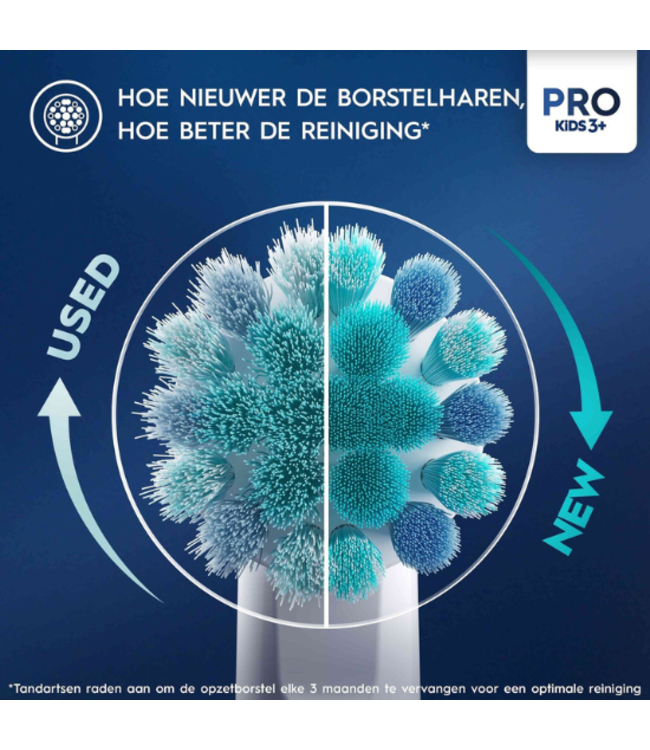 Oral-B PRO Kids 3+ Spider-Man opzetborstels - 4 stuks