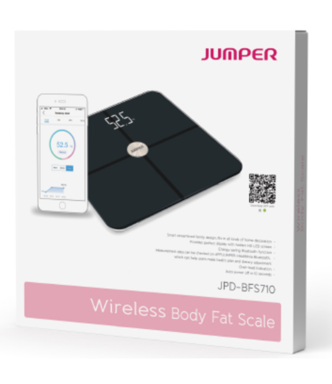 Jumper Slimme Weegschaal JPD-BFS710 – met Bluetooth en App