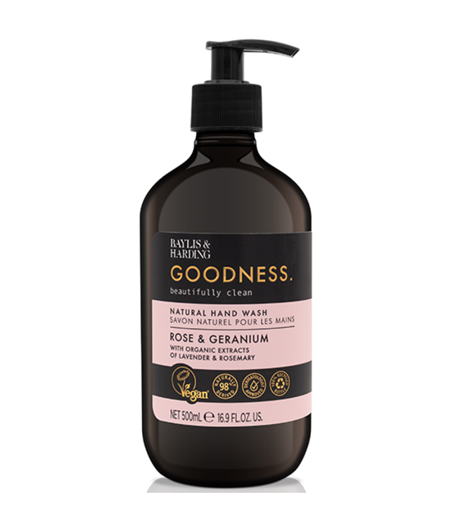 Baylis & Harding Goodness Hand Wash Rose & Geranium - 500 ml