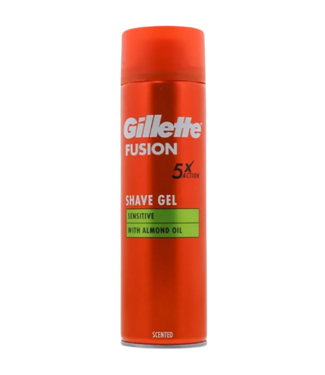 Gillette  Gillette Fusion5 Scheergel Sensitive - met Amandelolie - 200 ml