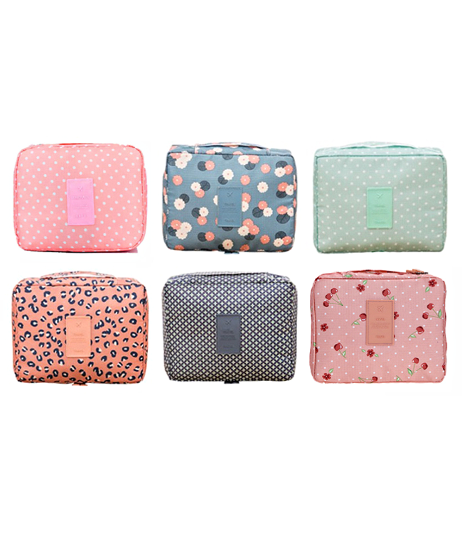 Toilettas #HappyHoliday - Roze Kersjes