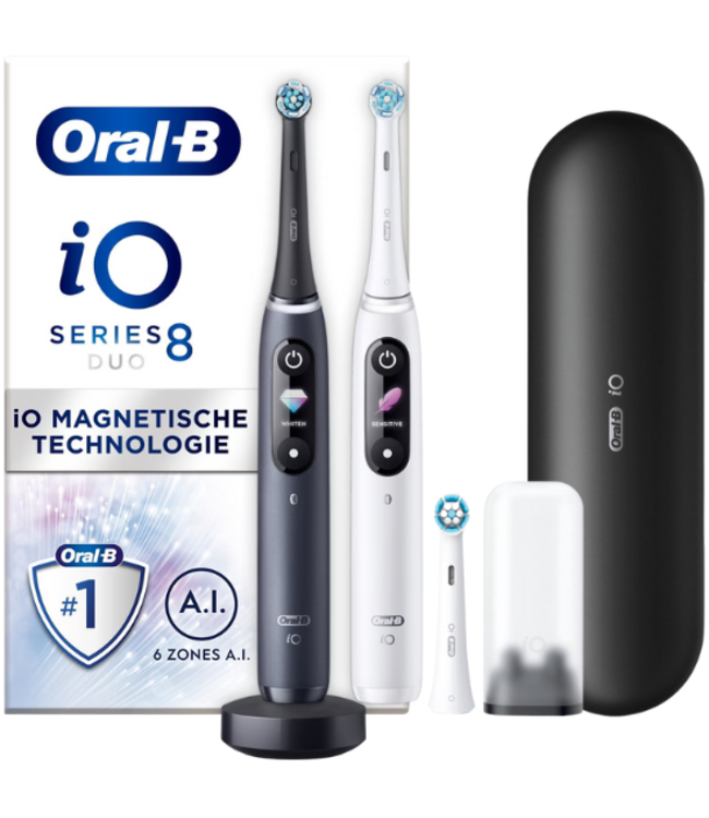 Oral-B iO Series 8  DUO Black + Extra Body White