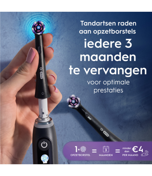 Oral-B iO Radiant White 4 opzetborstels - Black