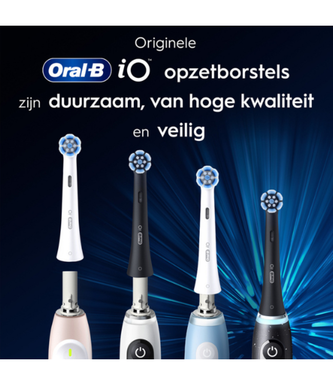 Oral-B iO Radiant White 4 opzetborstels - Black
