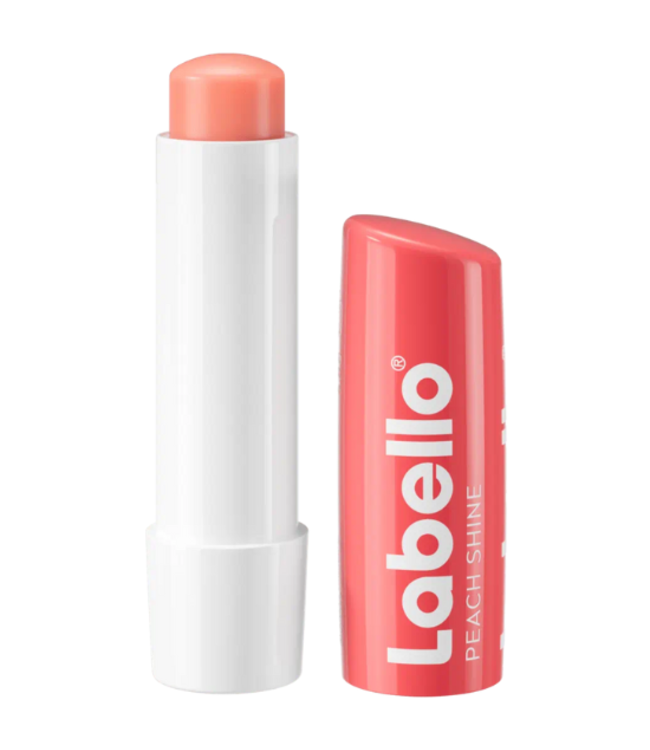 Labello Peach Shine Lippenbalsem - 4,8 g