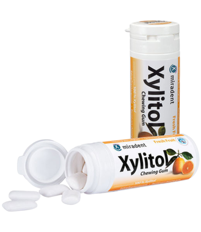 Miradent Xylitol Kauwgom Fruit - 30 stuks