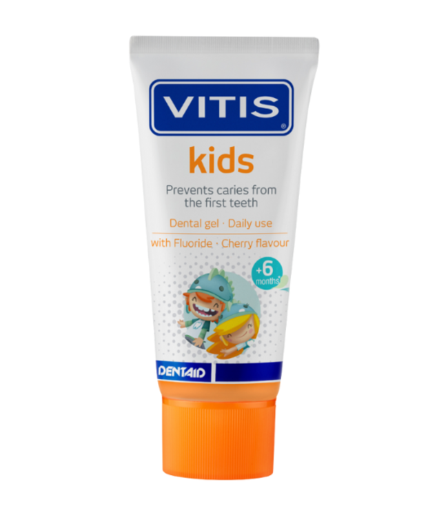 Vitis Kids Cherry Gel Tandpasta - 50 ml