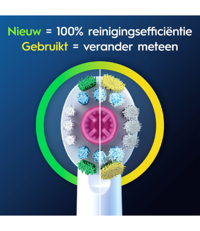 Oral-B PRO 3D-White opzetborstels - 4 stuks