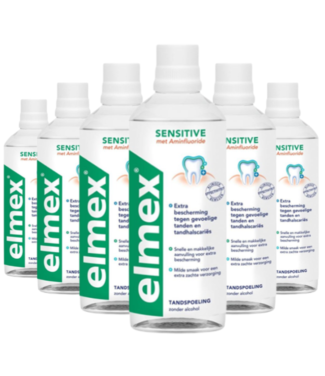 Elmex Sensitive Mondwater - 6 x 400 ml