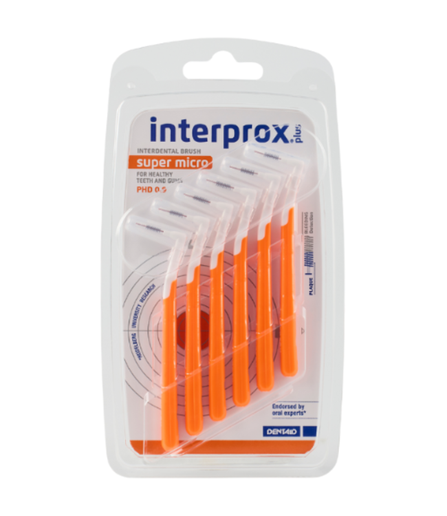 Interprox Plus Super Micro PHD 0.9 mm oranje - 6 ragers
