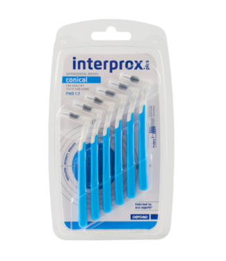 Interprox Interprox Plus Conical PHD 1.7 mm blauw - 6 ragers