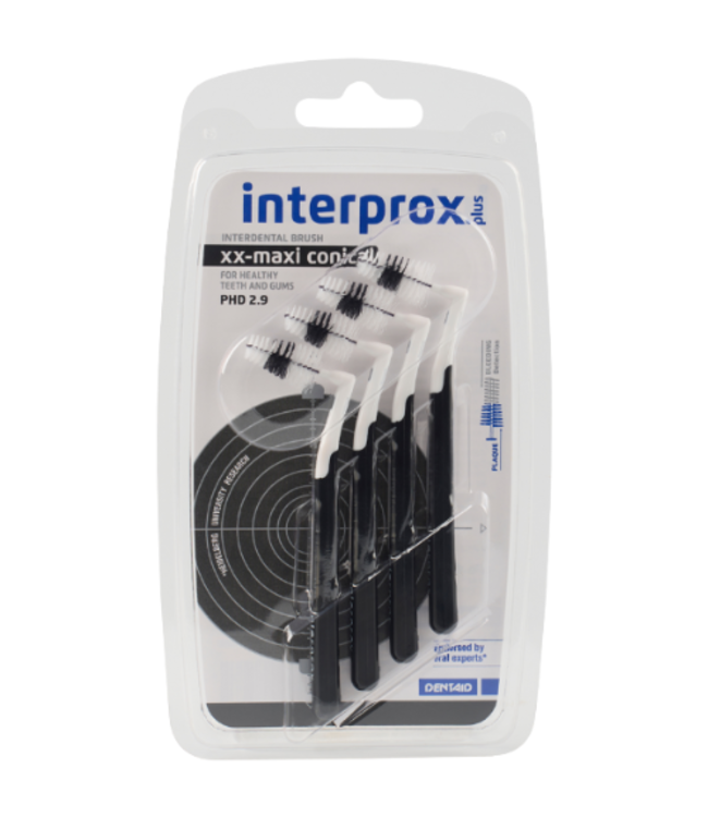 Interprox Plus XX Maxi PHD 2.9 mm zwart - 4 ragers