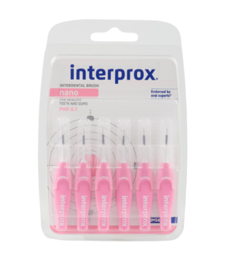 Interprox Interprox Nano Roze PHD 0.7 mm - 6 ragers