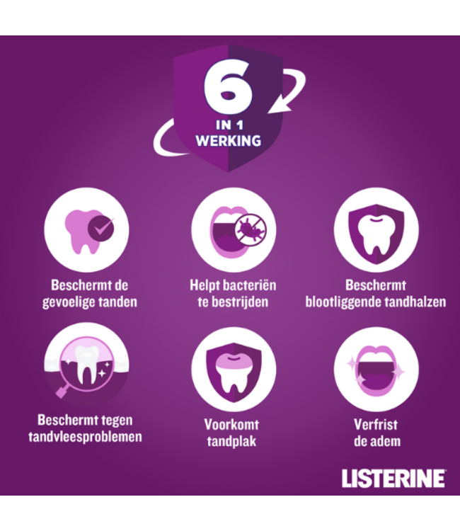 Listerine Total Care 6-in-1 Tandbescherming Mondwater - 500 ml