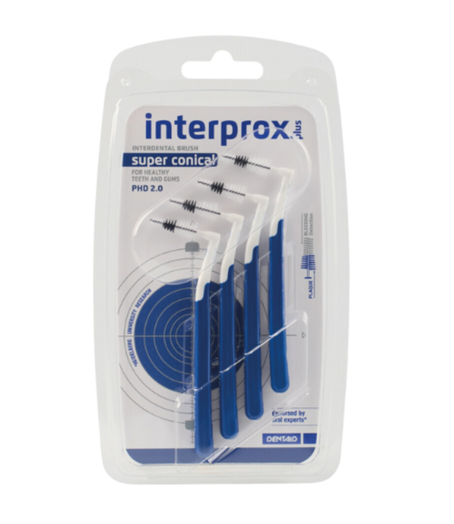 Interprox Plus Super Conical Donkerblauw PHD 2.0 mm Ragers - 4 stuks