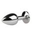 EasyToys Metalen Buttplug - Zilver/Roze - S