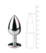EasyToys Metalen Buttplug - Zilver/Roze - S
