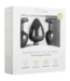 EasyToys Siliconen Buttplug Set met Diamant - Zwart