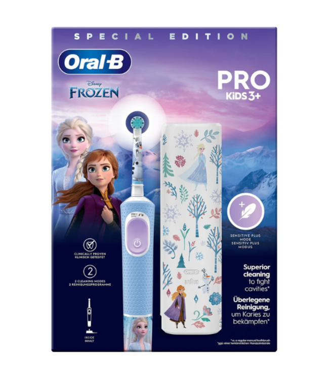 Oral-B PRO Kids 3+ Frozen Elektrische Tandenborstel + Reisetui