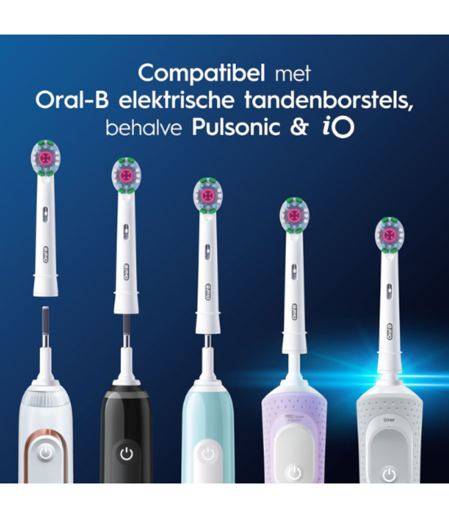 Oral-B PRO 3D-White opzetborstels - 8 stuks