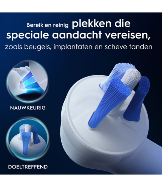 Oral-B PRO Series opzetborstels - 1x Cross Action + 1x Interspace