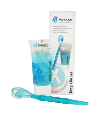 Miradent Miradent Tong-Clin Set - Tongschraper + Tong Gel
