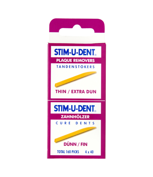 Stim-U-Dent Tandenstokers Thin Extra Dun - 160 stuks