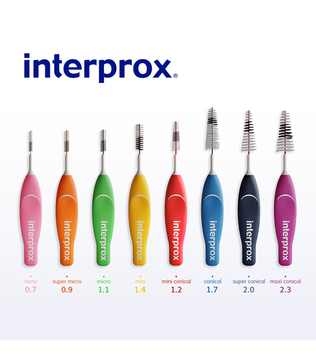 Interprox Super Micro Oranje PHD 0.9 mm - 6 ragers
