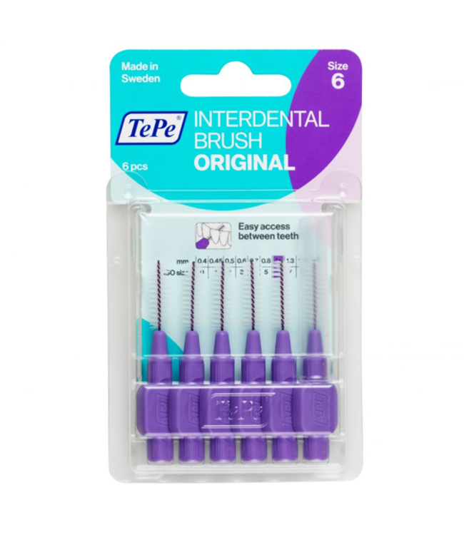 TePe Interdentale Ragers Original 1.1 mm paars - 6 stuks