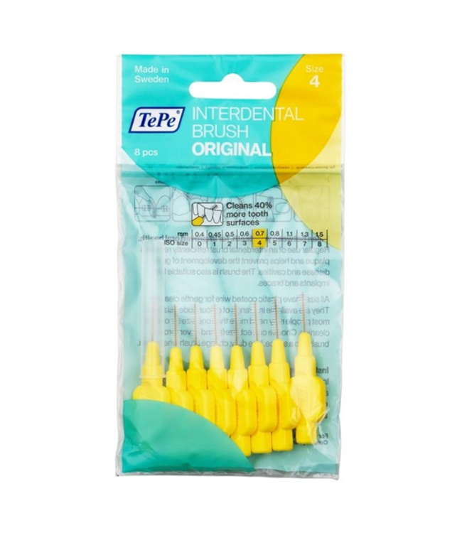 TePe Interdentale Ragers Original 0.7 mm geel - 8 stuks