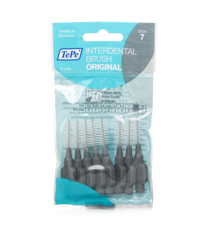 TePe Interdentale Ragers Original 1.3 mm grijs - 8 stuks