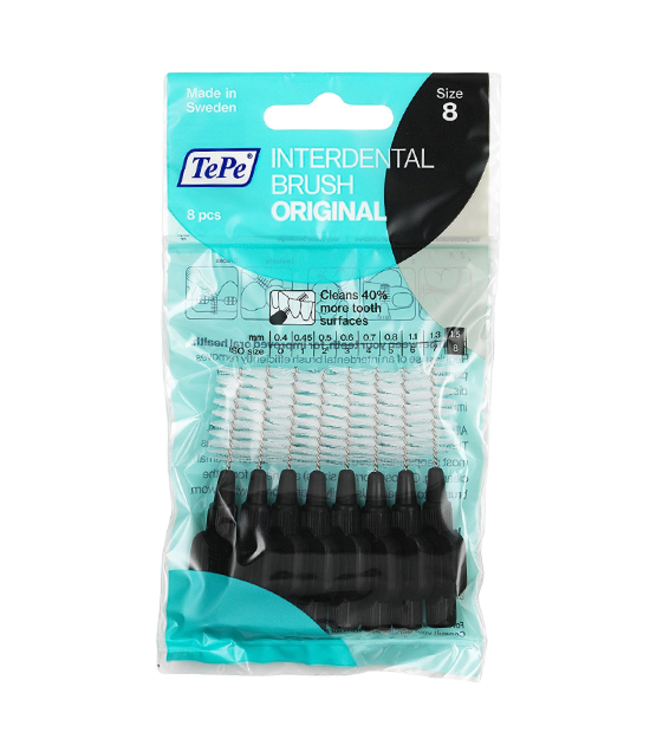 TePe Interdentale Ragers Original 1.5 mm zwart - 8 stuks