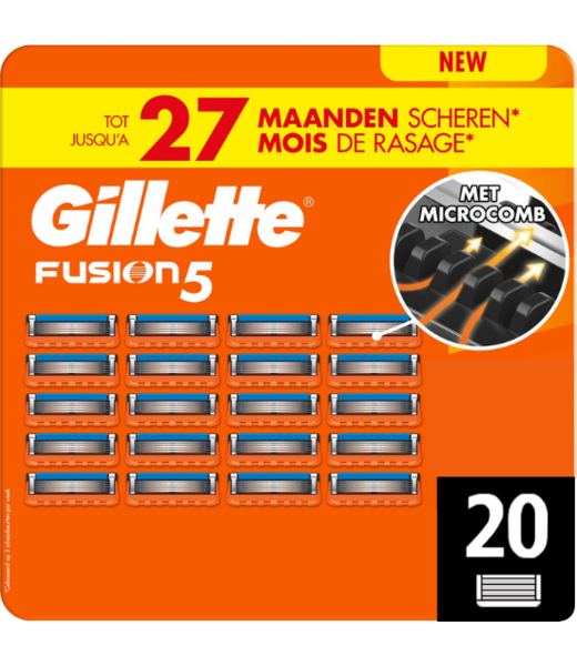Gillette  Gillette Fusion5 Scheermesjes 20 stuks - Voordeelverpakking