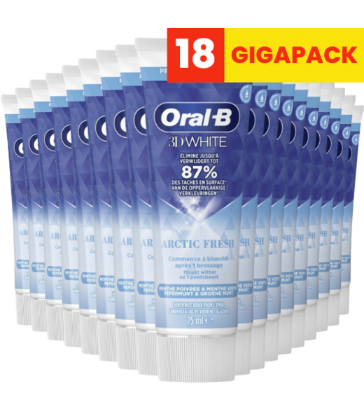 Oral-B Oral-B 3D White Arctic Fresh Tandpasta Gigapack - 18 x 75 ml