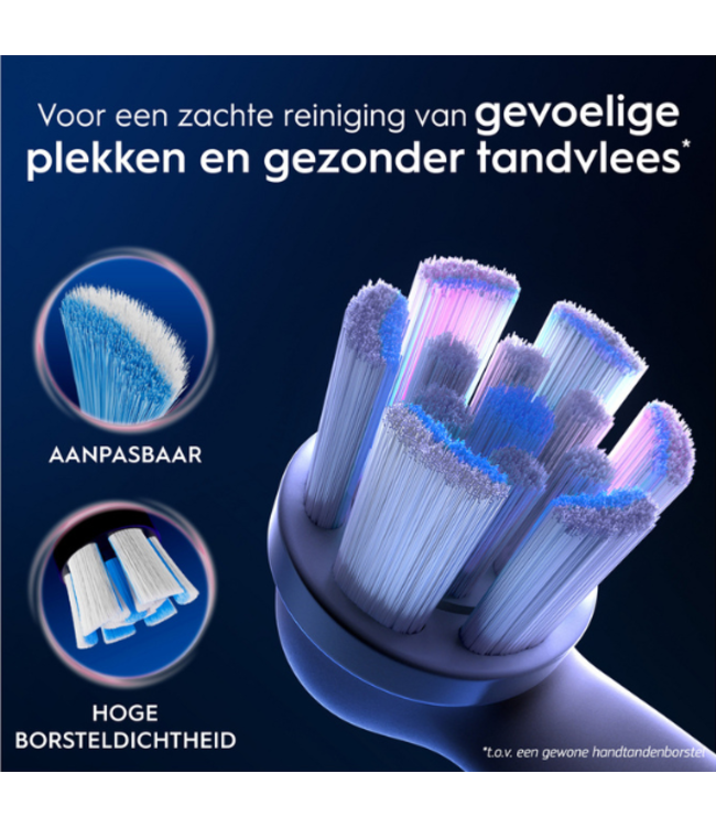 Oral-B iO Gentle Care Black opzetborstels - 4 stuks