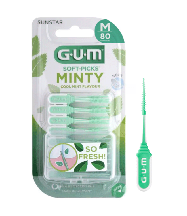 GUM Soft-Picks Comfort Flex Cool Mint Regular - 80 stuks