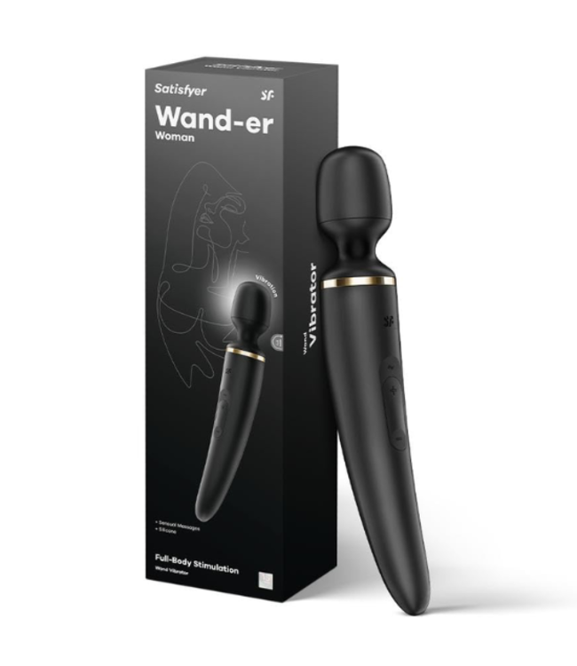 Satisfyer Wand-er Woman Vibrator - Zwart