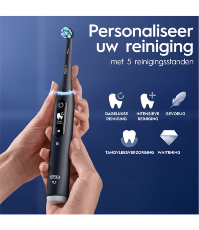 Oral-B iO Series 6N Black Lava Elektrische Tandenborstel