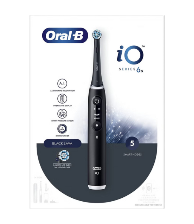 Oral-B iO Series 6N Black Lava Elektrische Tandenborstel