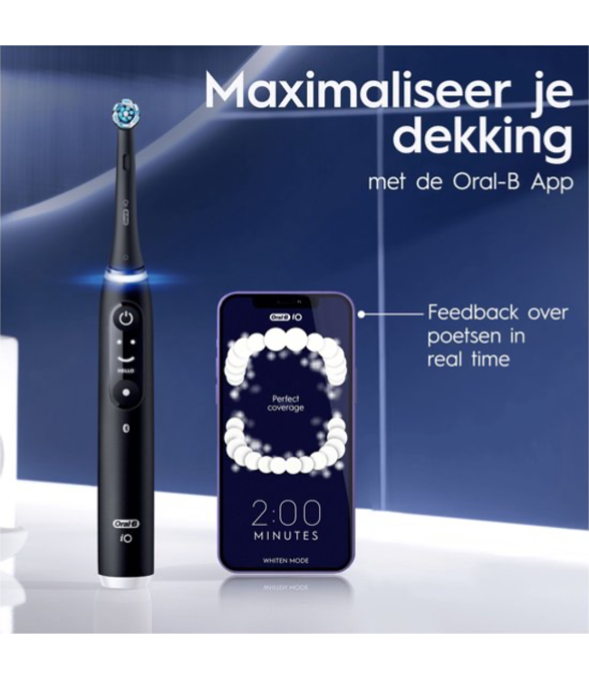 Oral-B iO Series 6N Black Lava + Gratis Oral-B 3D-White Arctic Fresh Tandpasta
